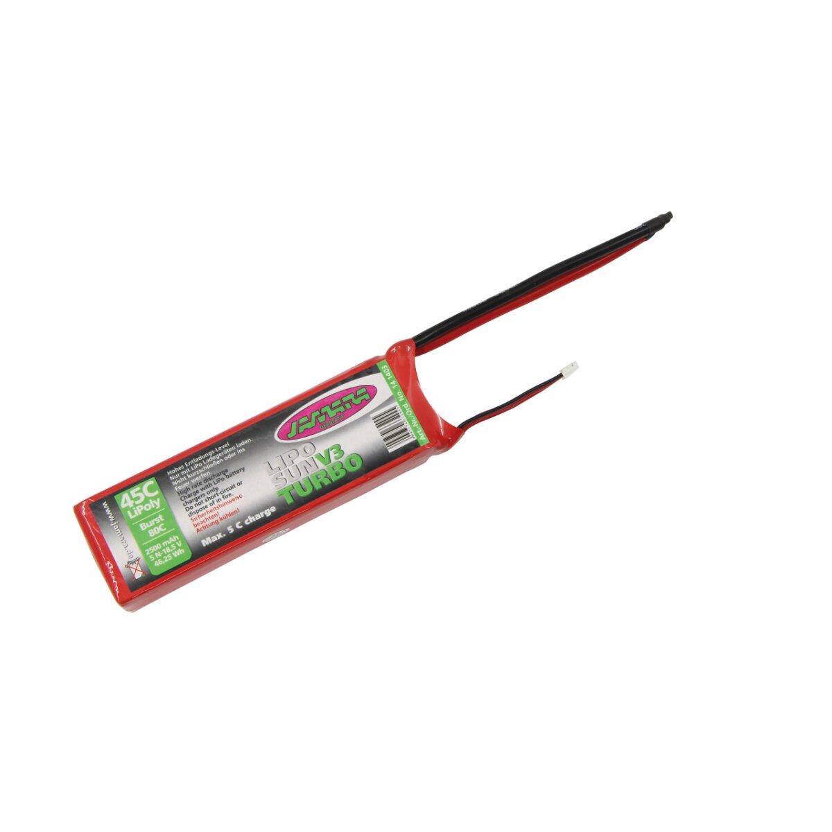 Akkupack LipoSun V3 Turbo 18,5V 2500mAh 5N 45C / 80C Burst 