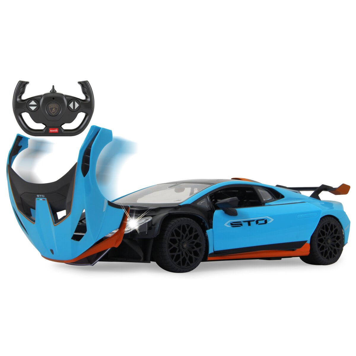 Lamborghini Huracán STO 1:14 blau 2,4GHz Tür manuell