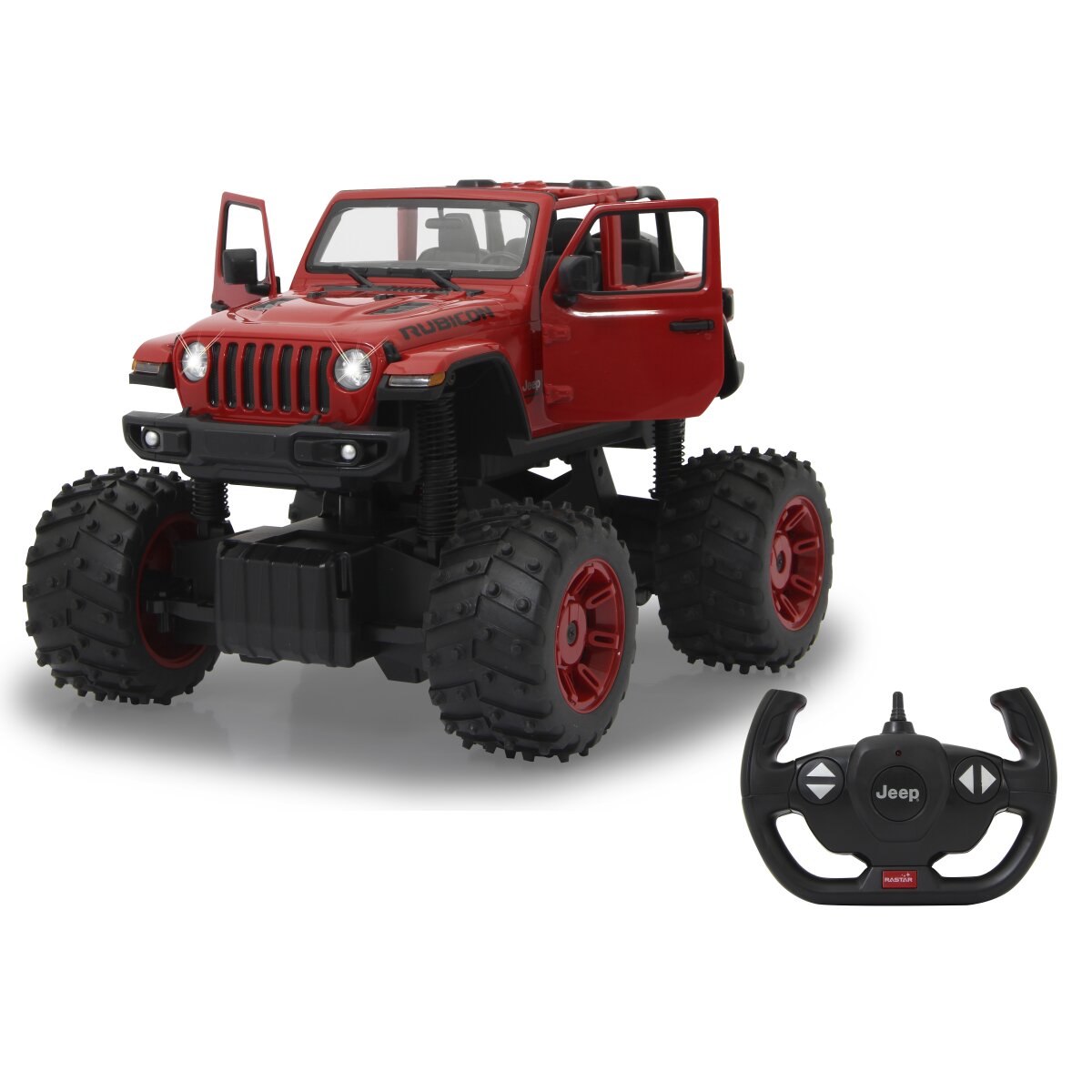 Jeep Wrangler JL 1:14 rot 2,4GHz Big Wheel Tür manuell