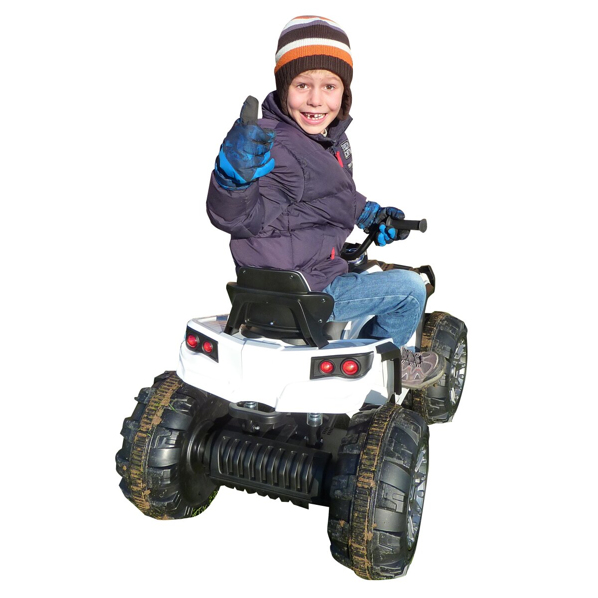 Ride-on Quad Protector weiss 12V  
