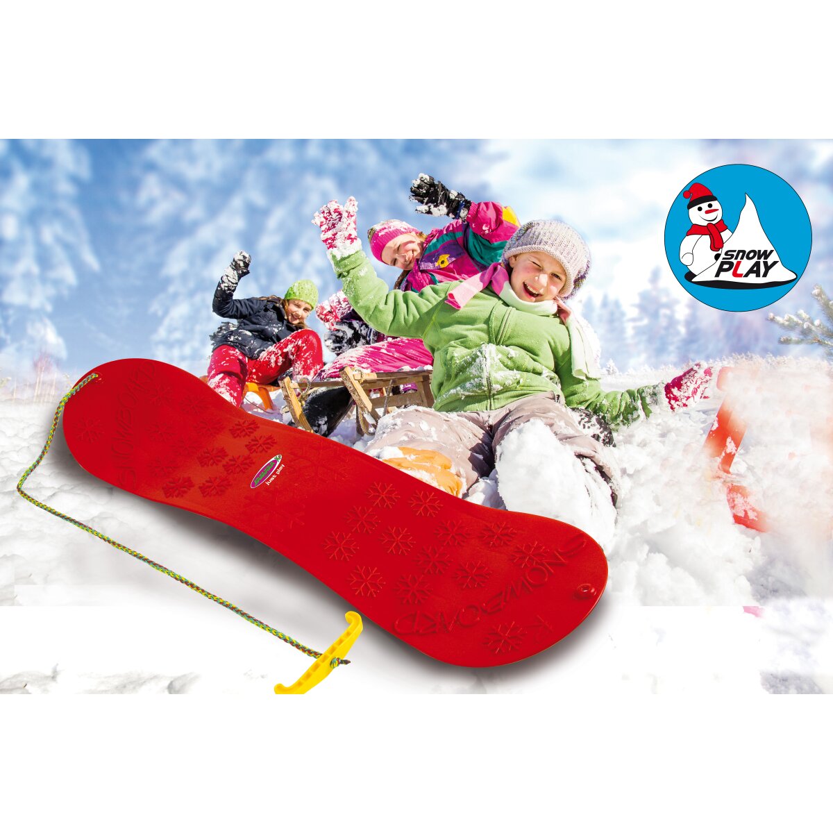 Snow Play Snowboard 72cm rot  