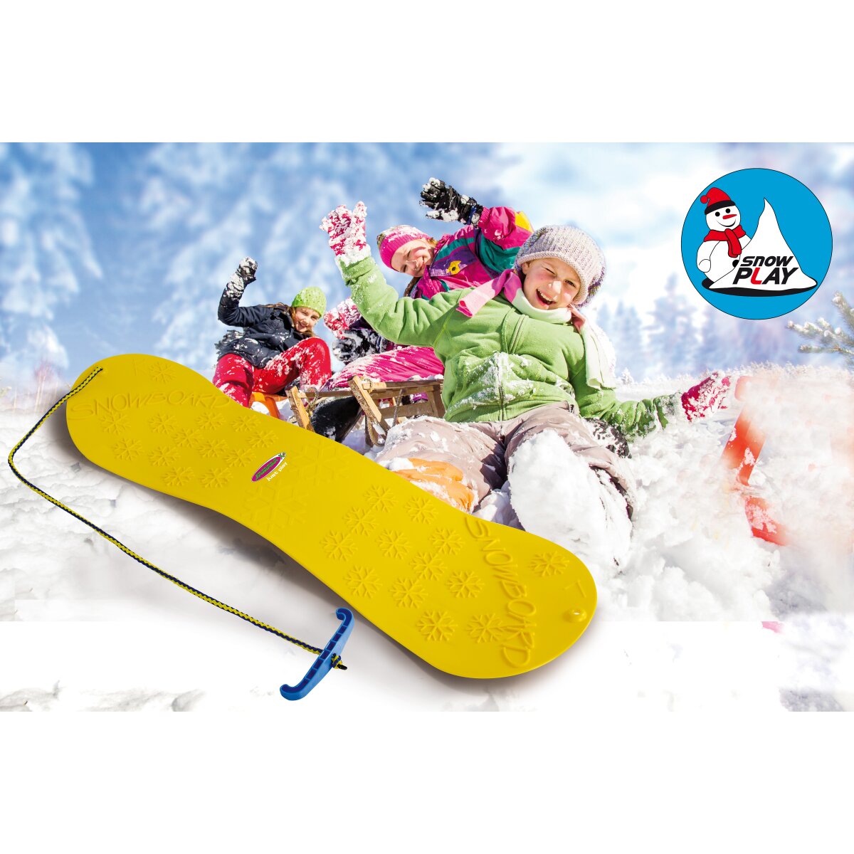 Snow Play Snowboard 72cm gelb  